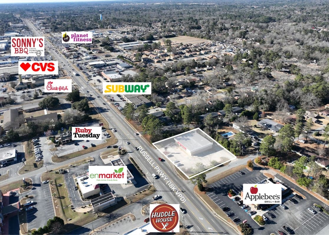 8,000 SF Retail Building on High-Traffic Russell Pkwy